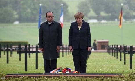 Hollande and Merkel mark centenary of Battle of Verdun