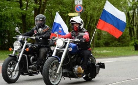 Putin's biker buddies back in Berlin for war anniversary