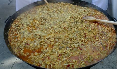 Chinese workers treated with paella, sangria and flamenco