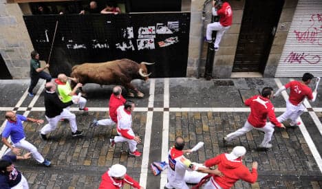 'I've had best time ever' insists American gored in bull run
