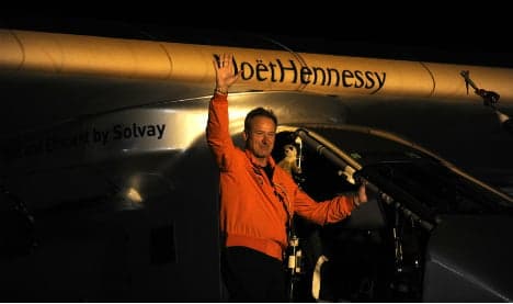Solar plane leaves Spain for penultimate leg of world tour