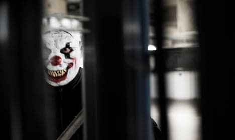 Creepy clown messes with the wrong dog walker in Sweden