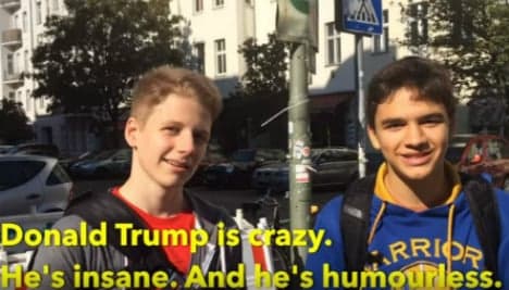 Video: Trump vs. Clinton - what do Germans think?