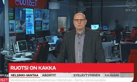 Finnish TV channel: 'Sweden is crap'