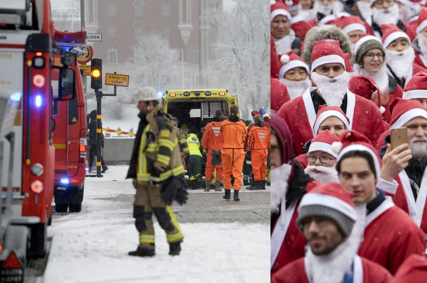 Stockholm festive events end in watery drama