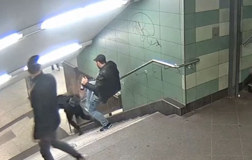 Man arrested for kicking woman down Berlin U-Bahn stairs