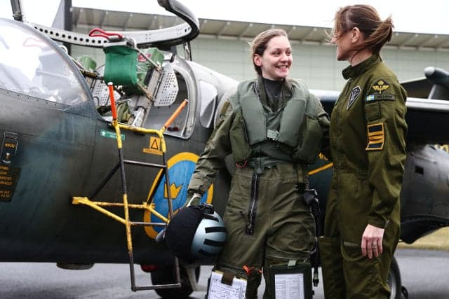 Sweden gets its first female fighter pilot in over 25 years