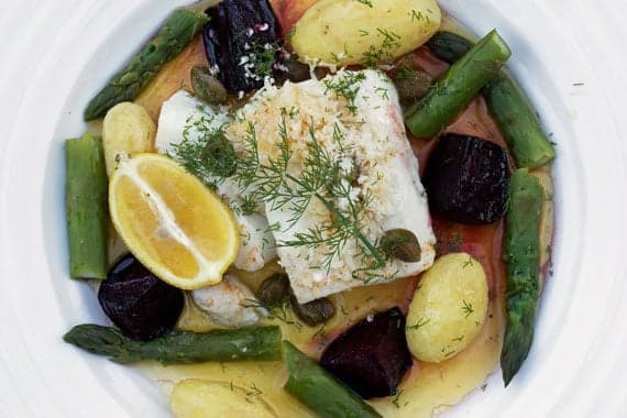 How to make Swedish baked cod with browned butter