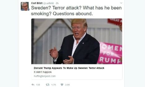 Swedes baffled by Trump's 'last night in Sweden' comment