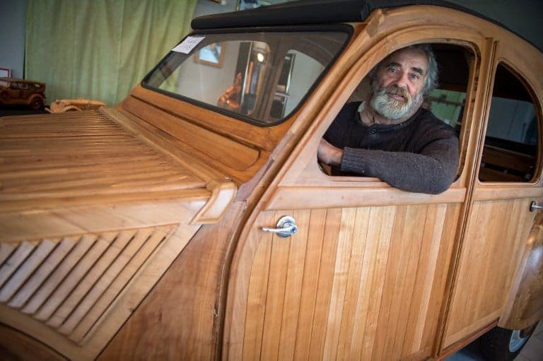 This Frenchman just made a working Citroën 2CV out of wood