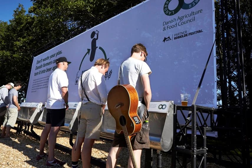 Danish farmers brew beer from recycled festival guest urine