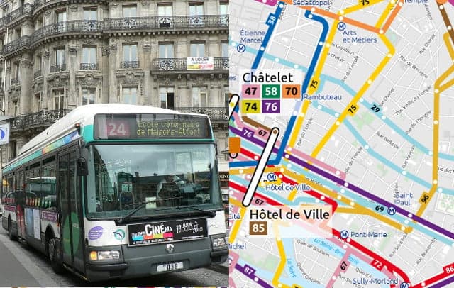 Paris unveils new bus network map for first time in 70 years