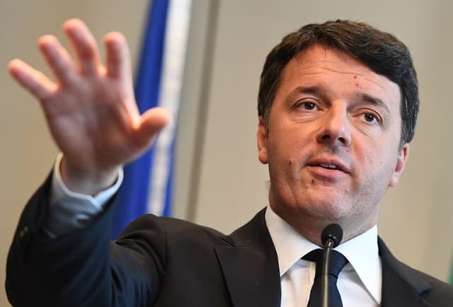 Ex-PM Renzi says Italy should only take in a 'fixed number' of migrants