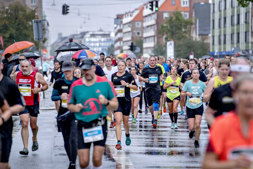Freak weather cuts short Copenhagen half marathon