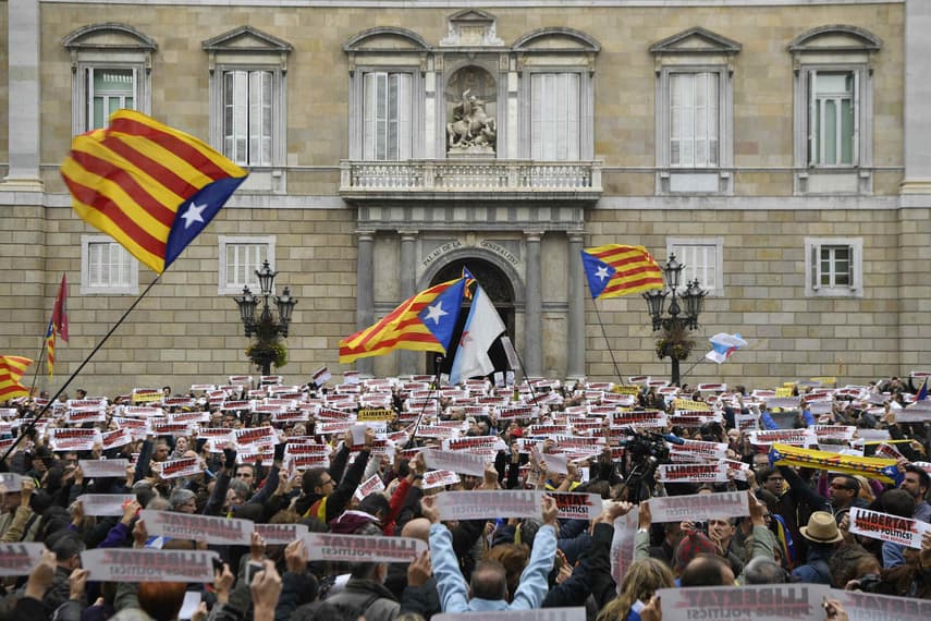 Pro-independence Catalans to protest in Barcelona