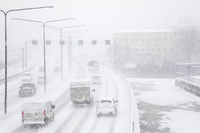 Winter storm: Hospital on high alert after E4 pileup near Stockholm