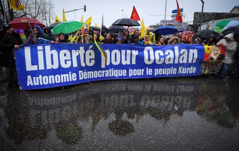 Thousands of Kurds stage protest march in France