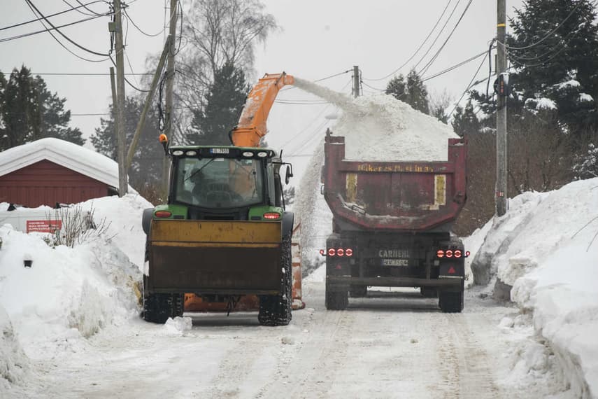 Snow in Oslo 