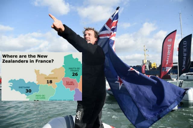 Where are all the New Zealanders living in France?