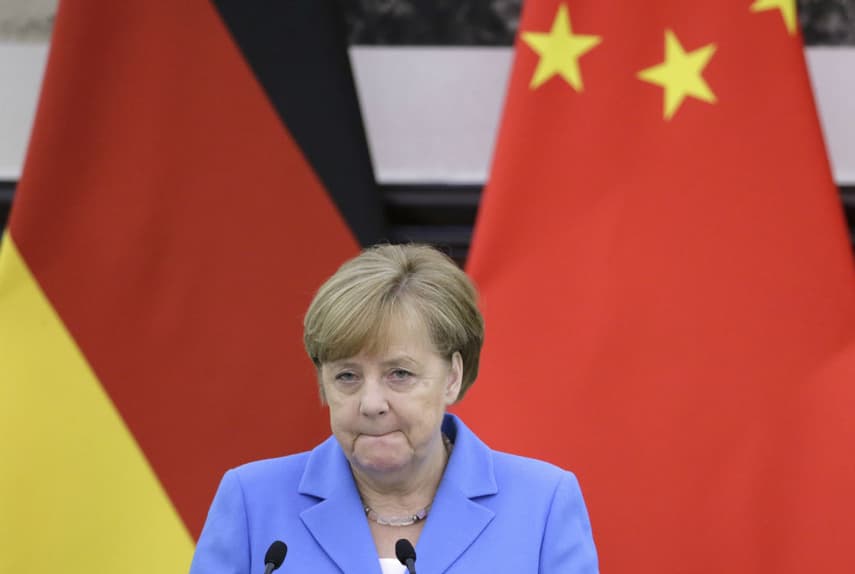 Merkel met wives of jailed human rights lawyers during China visit
