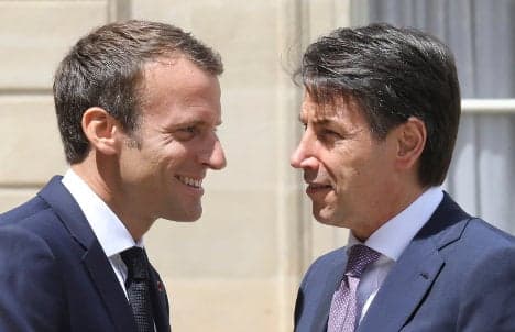 Macron meets Italy PM as migrant crisis splits Europe