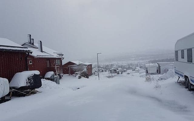 Snow in June? The heatwave is truly over for this town in northern Sweden