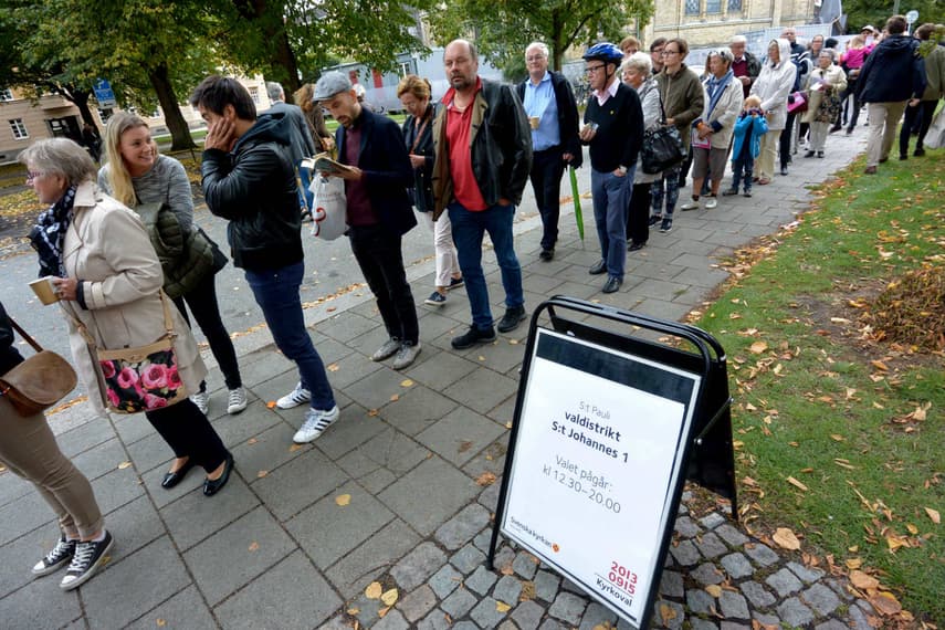 Turnout up in Swedish election