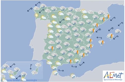 More rain due in Spain as temperatures set to plummet