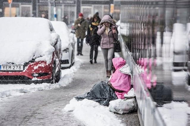 Sweden's first begging ban comes into force