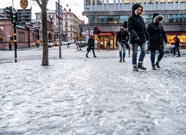 Arctic blast grips Sweden as mercury plunges below -39C