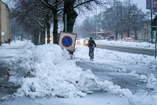 Bundle up, Sweden! Weather office issues Friday snow warning