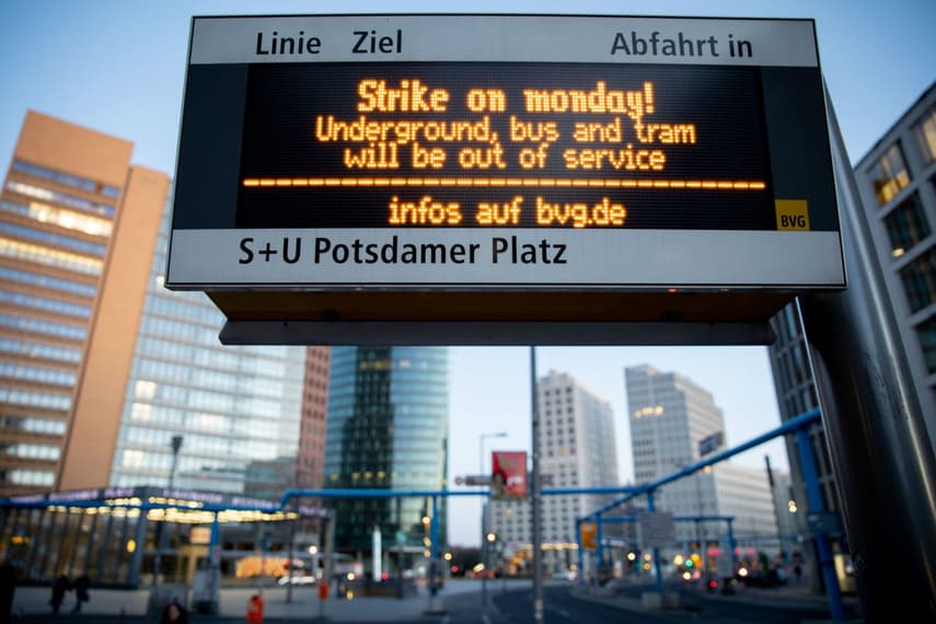 What you need to know about Berlin's full day public transport strike