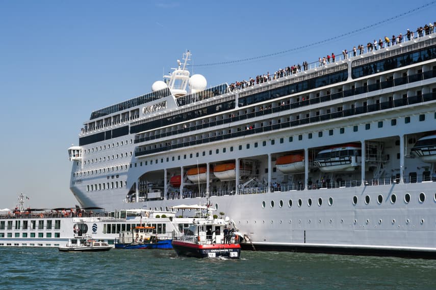 WATCH: Cruise ship crashes into Venice wharf as tourists flee