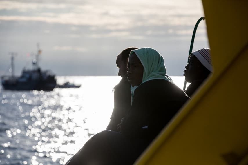 More than 40 migrants left in limbo on rescue boat off Italy