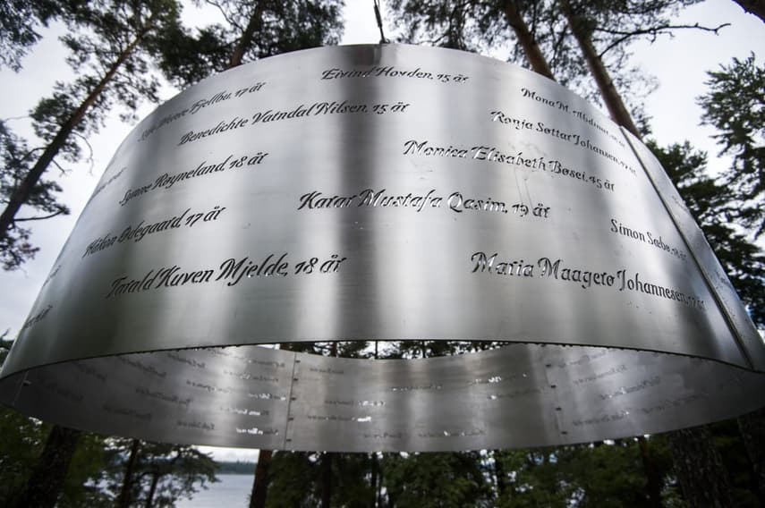 Utoya memorial defaced with swastika on anniversary of attack