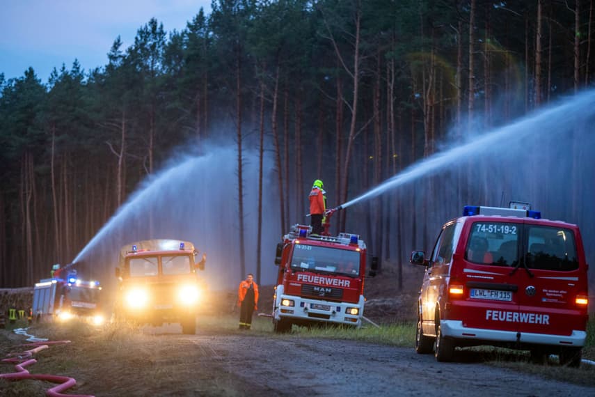 Hundreds evacuated as wildfire rages through eastern Germany