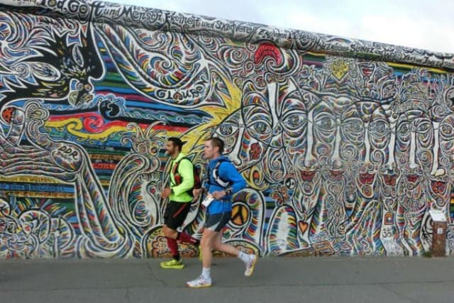 Runners brave 160km marathon to mark fall of Berlin Wall