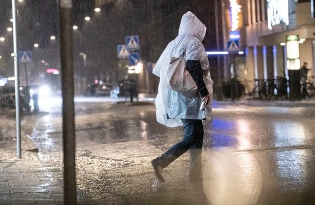 Warnings for heavy rain issued across Sweden
