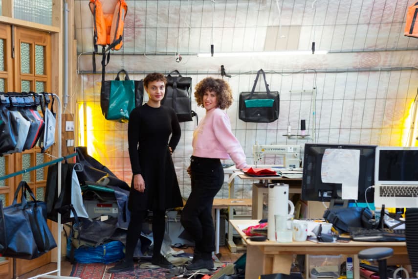 Recycled fashion: Refugee boats find second life as bags in Berlin