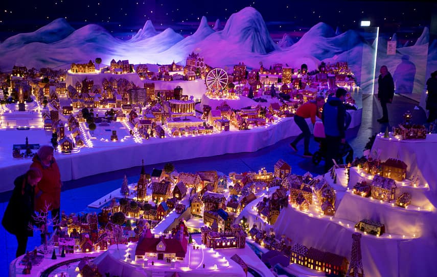 The world’s largest gingerbread town can be found in Norway