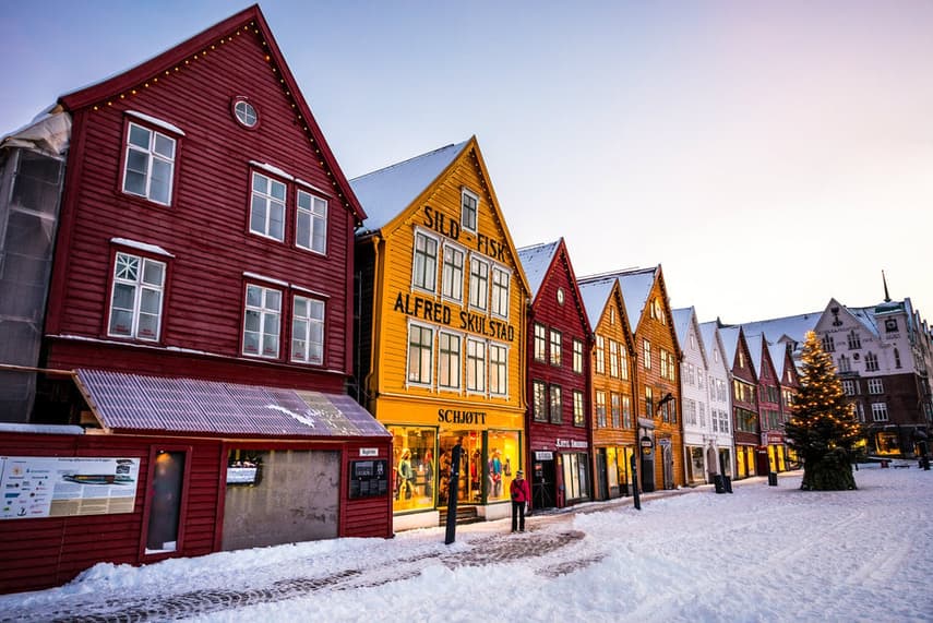 Here’s where you can expect a white Christmas in Norway