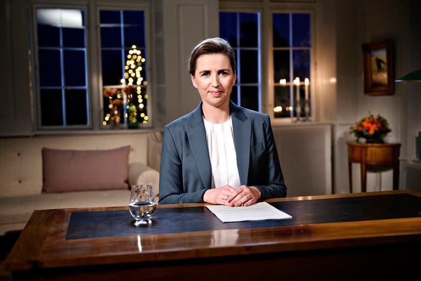 What did Danish PM Mette Frederiksen talk about in her New Year speech?