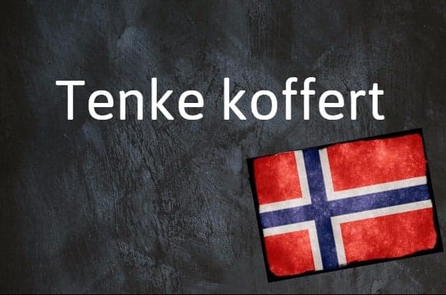 Norwegian expression of the day: Tenke koffert
