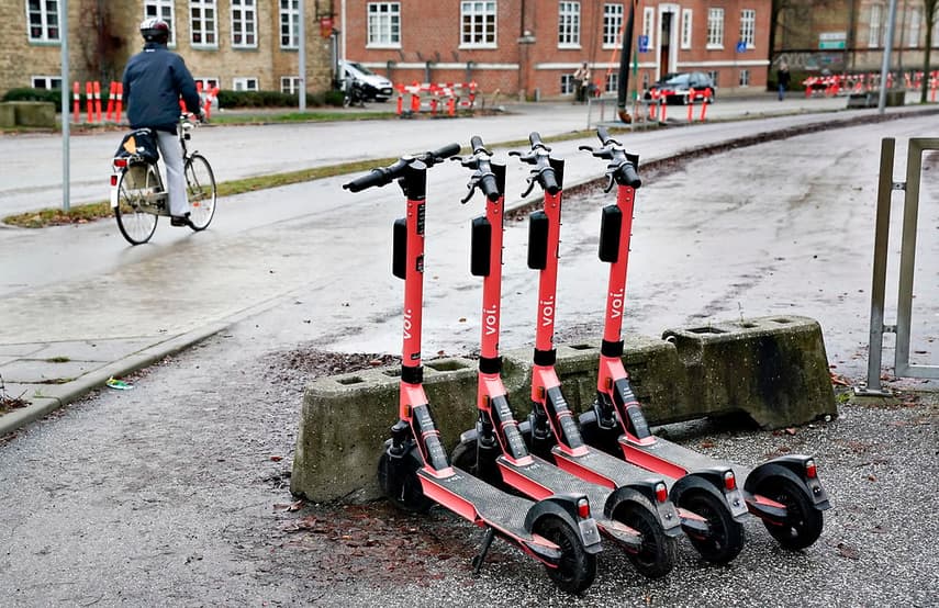 Electric scooters are 'seven times' more dangerous than bicycles on Danish roads