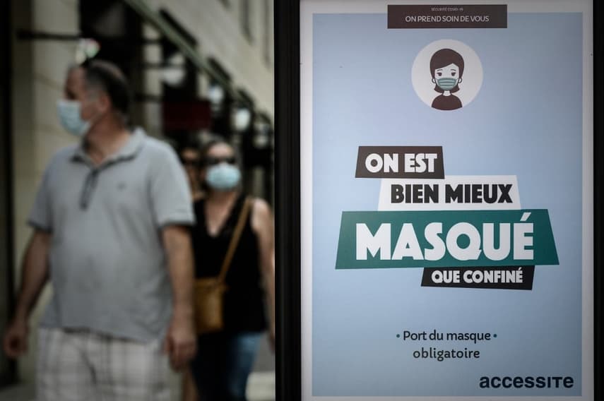 France introduces steep fine for people who don't comply with new face mask law