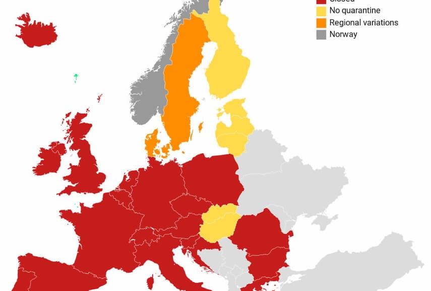 UPDATE: Which European countries are on Norway's 'red' quarantine list?