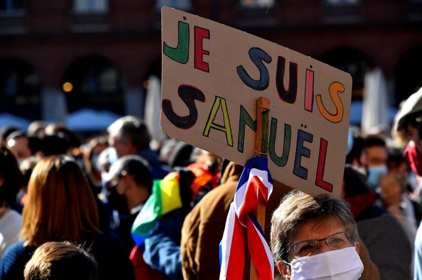 IN PICTURES: Thousands rally across France in solidarity after beheading of teacher