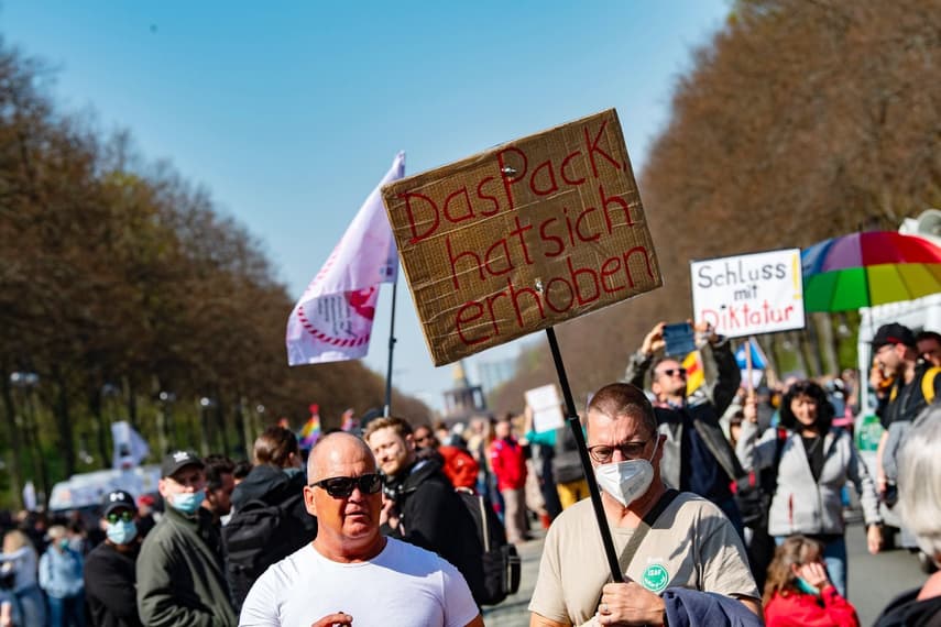 Thousands protest against Germany's plan for nationwide Covid-19 measures