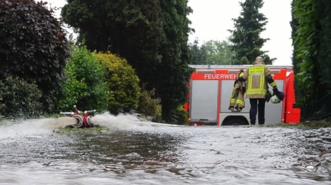 IN PICTURES: Storms and floods strike across western Germany