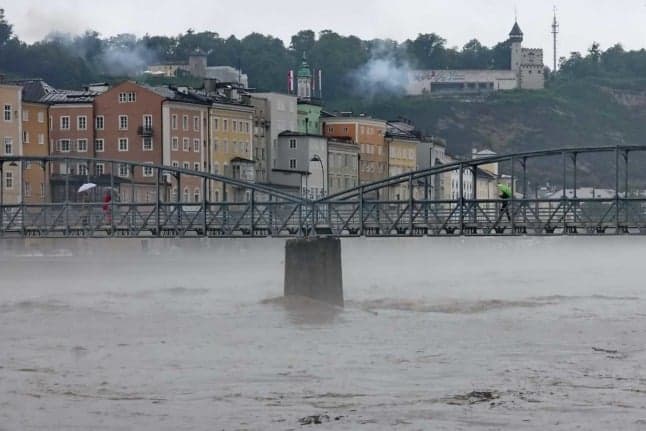 Flooding causes chaos across Austria
